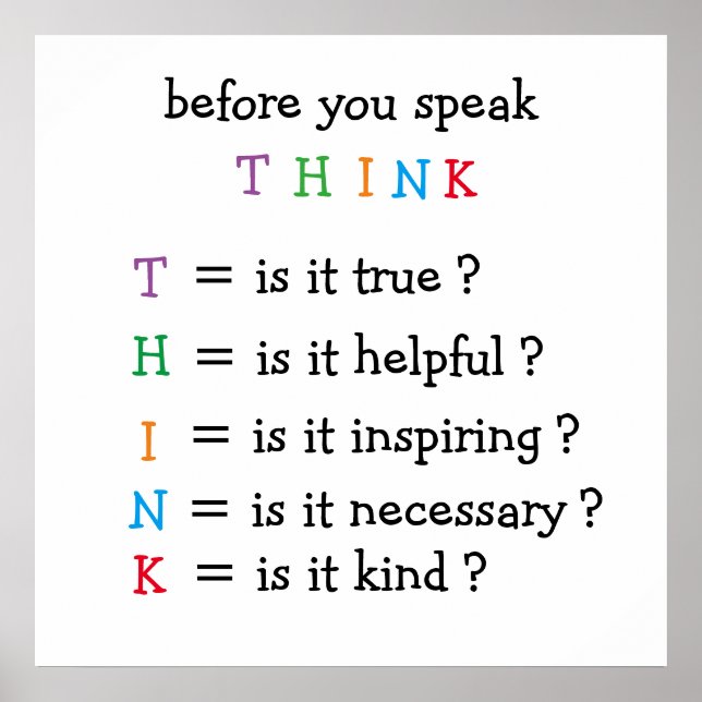 Impressão de Poster de PENSAMENTO Personalizado (Frente)