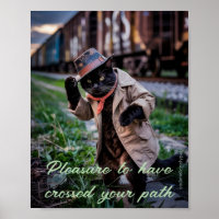 Impressão de Poster de Solitário de Pets de Triste