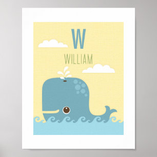 Impressão de Poster de viveiro personalizado de ba