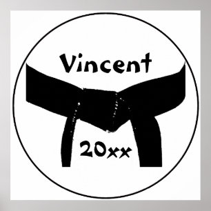 Impressão de Poster do Cinturão Negro de Artes Mar