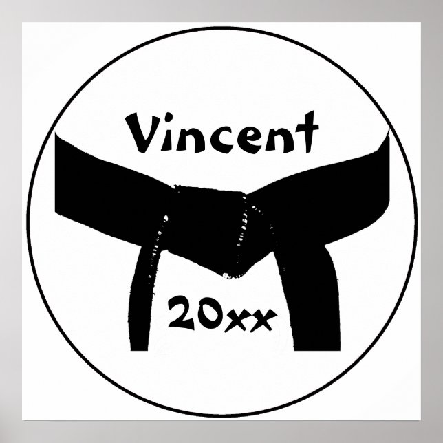 Impressão de Poster do Cinturão Negro de Artes Mar (Frente)