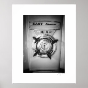 Impressão de pôster do dial da secadora Easy Spind