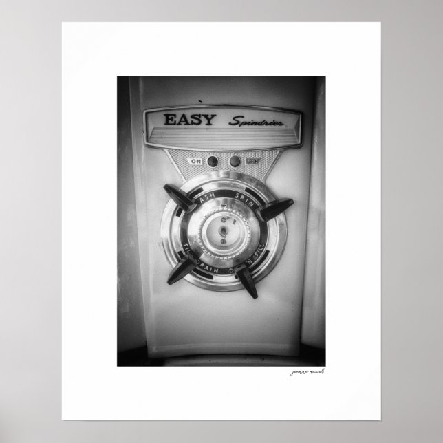Impressão de pôster do dial da secadora Easy Spind (Frente)