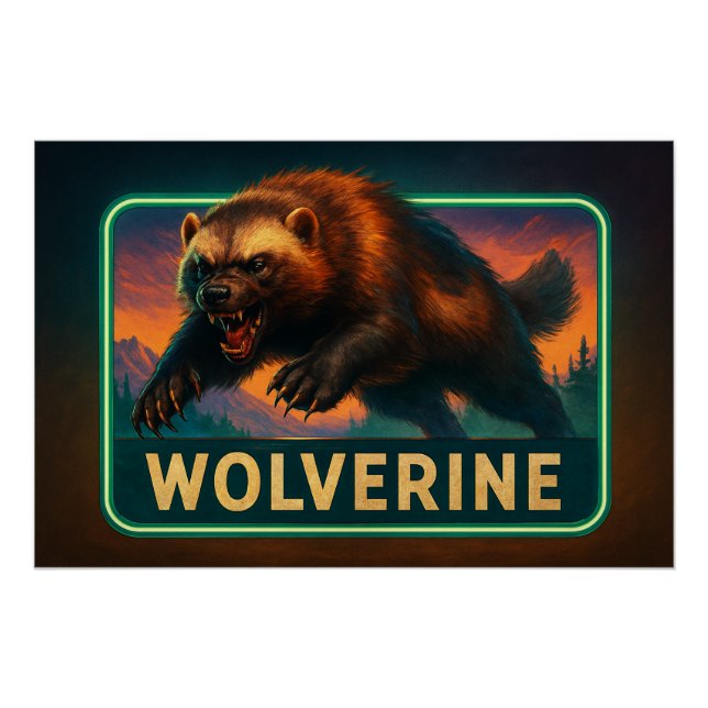 Impressão de Poster do Wolverine (Frente)
