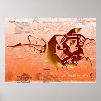 Impressão de Poster Futurística Evo otimizado.