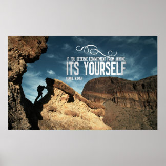Impressão de Poster Inspiracional de Autocompromis