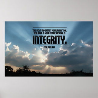 Impressão de Poster Inspiration de Integridade
