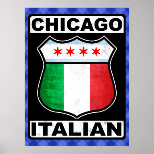 Impressão de Poster italiano americano de Chicago