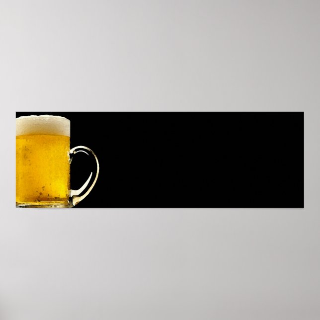 Impressão de Poster Panorâmica de Beer Mug (Frente)
