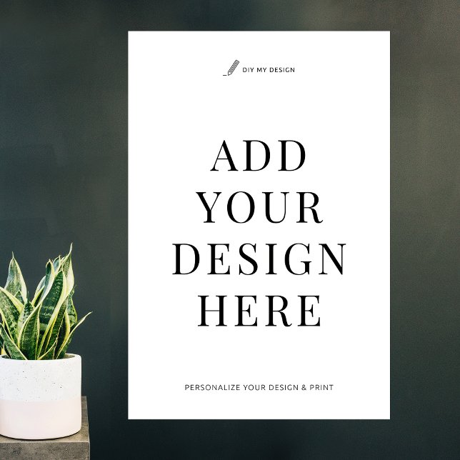 Impressão de Poster Promocional Empresarial Person (Large 30x40" vertical poster printing, upload your artwork and print as wall art or poster)
