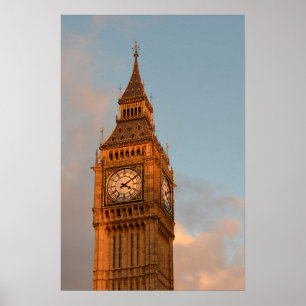 Impressão de poster vertical do Big Ben em Londres
