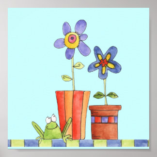 impressão de pote de flor personalizado