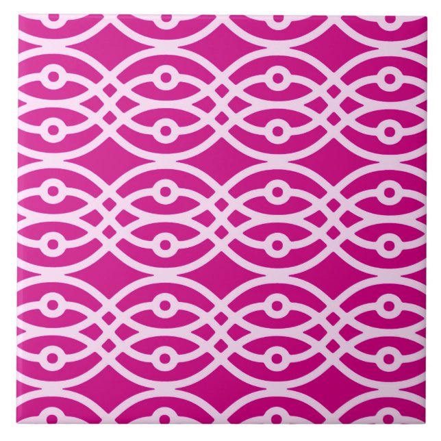 Impressão de quimono, magenta e rosa (Frente)