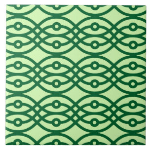 Impressão de quimono, verde claro e escuro