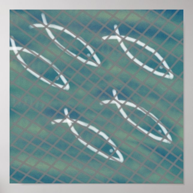 Impressão de rede do pescador (Frente)