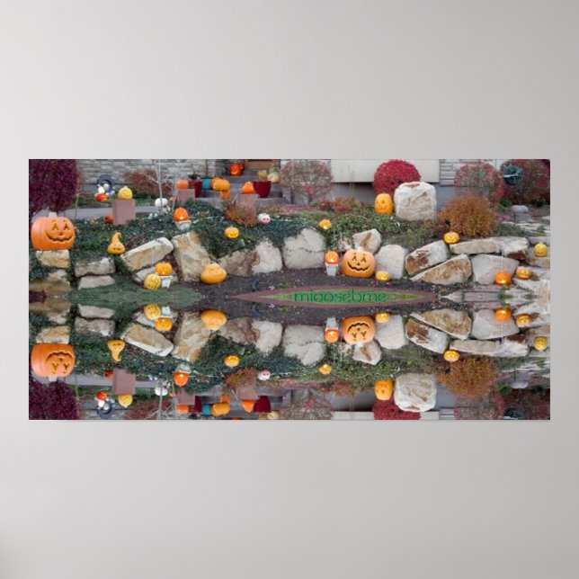 impressão de Reflexão 24x12 Jack-o-Lanternas (Frente)