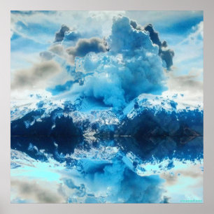 Impressão de Reflexão do Volcano 24x24 ao Vivo