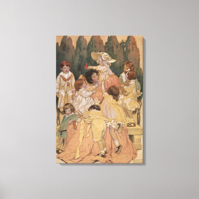 impressão de Reprodução "Um Jardim Infantil" (Frente)