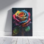 Impressão de Rosa do Arco-Íris<br><div class="desc">O Rainbow Rosa Canvas Print é totalmente personalizável e exclusivo para pendurar em casa e nas paredes do escritório. Projetado por Norman.R.</div>
