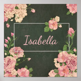 Impressão de roscas cor-de-rosa, Papel Poster de v