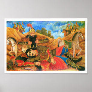 Impressão de Rostam & de Sohrab