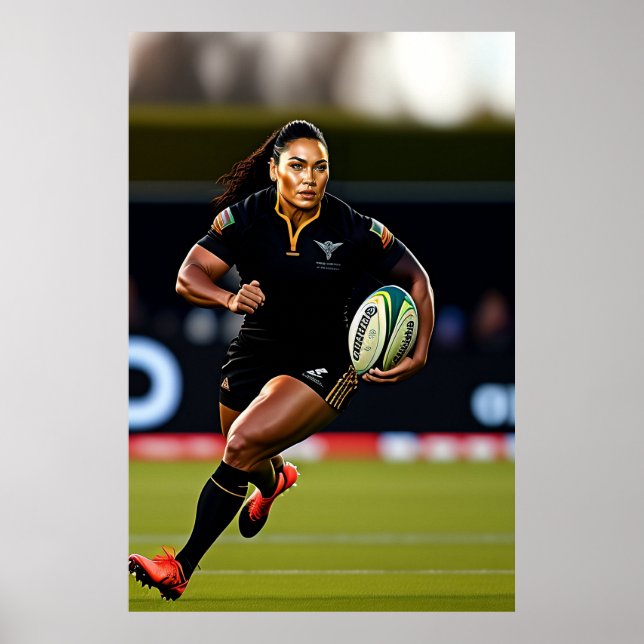Impressão de Rugby, de uso feminino (Frente)