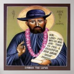 impressão de Santo do Damien