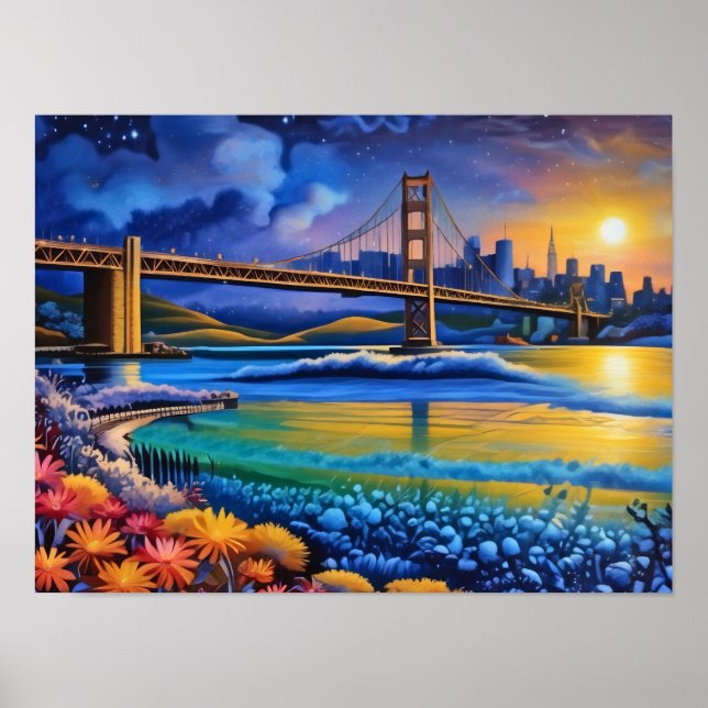 Impressão de São Francisco, Papel Poster de Valor  (Frente)