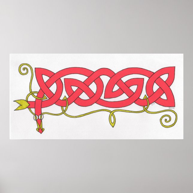 Impressão de Serpente Celta (Frente)