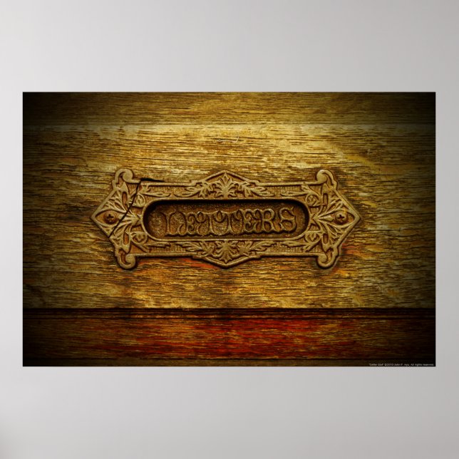 Impressão de slot para letra/Poster (Frente)