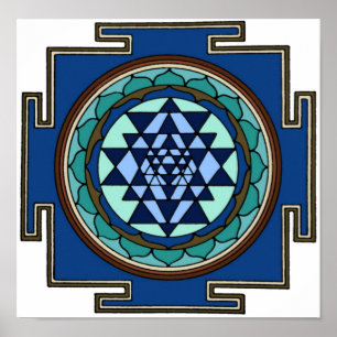 Impressão de Sri Yantra