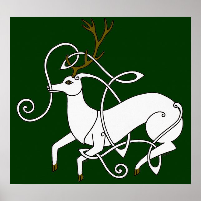 Impressão de Stag Branco (Frente)