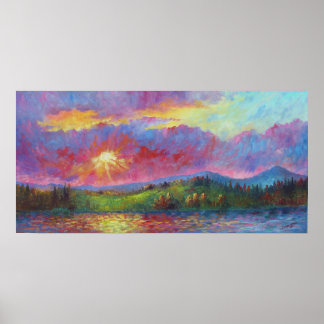 impressão de "Sunset de alcance frontal"