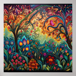 Impressão de tapeçaria de decor boêmico