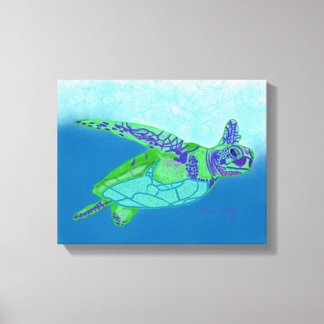 Impressão de Tartaruga do Mar (Frente)