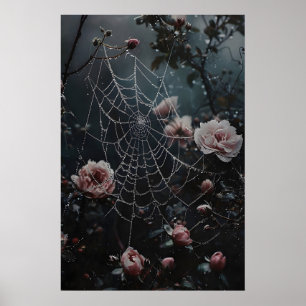 Impressão de Teia de Aranha Floral, Flores em Impr