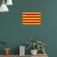 Impressão de Tela com Sinalizador da Catalunha