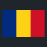 Impressão de Tela com Sinalizador da Romênia<br><div class="desc">Grande Canvas Imprime com Bandeira da Romênia. Este produto é personalizável.</div>