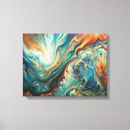 Impressão de tela de acrílico com Abstrato persona