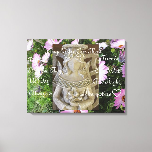 Impressão de Tela de Amigos Anjos (Frente)