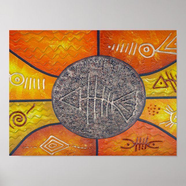 Impressão de tela de arte da República Dominicana (Frente)