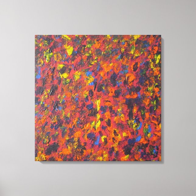 Impressão de Tela de Arte Moderna do Autumn Abstra (Frente)