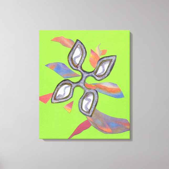 Impressão de tela de arte "verde" (Frente)