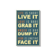 Impressão de tela de aviso de vida motivacional