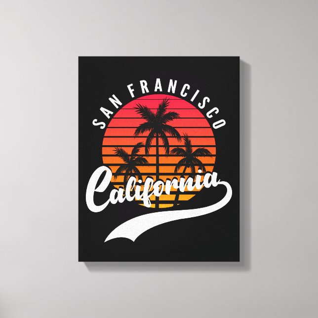 Impressão de Tela de Caneta Retro Sunset em São Fr (Frente)