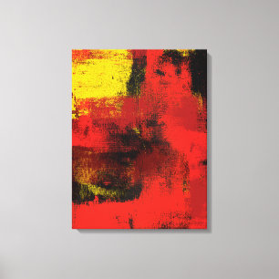 Impressão de tela de canvas abstrata de 1965