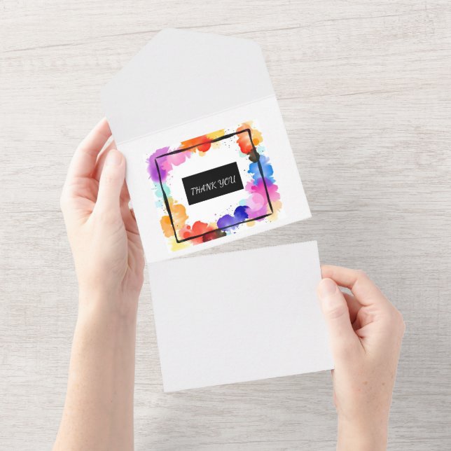 impressão de tela de convite personalizada (Aba destacável)