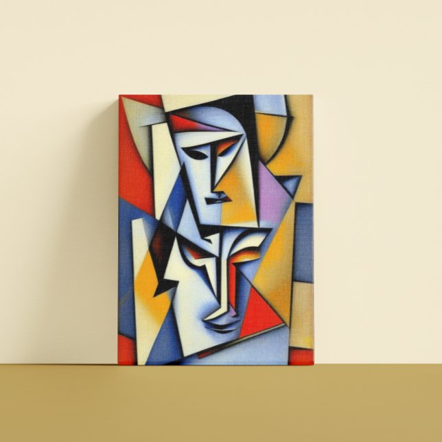 Impressão de Tela de Cubist abstrato Zen (Criador carregado)