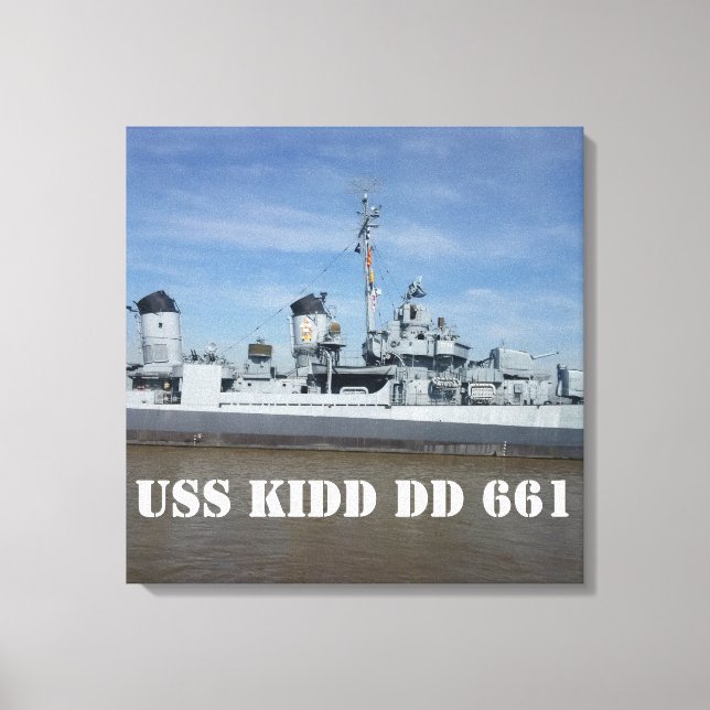Impressão de tela de desenho KIDD 661 USS (Frente)