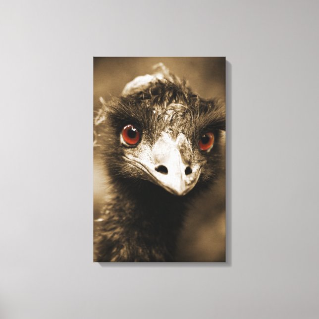 Impressão de tela de fecho de avestruz (Frente)